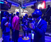 큰 테마 파크 VR 공간 보행자 9D 가상 현실 플랫폼 까맣고/파란 색깔